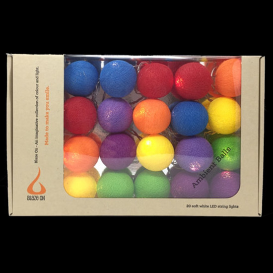 Ambient Balls - 20 Lamps<br />Rainbow Colours