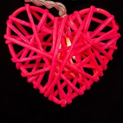 Wicker Heart - 20 Lamps